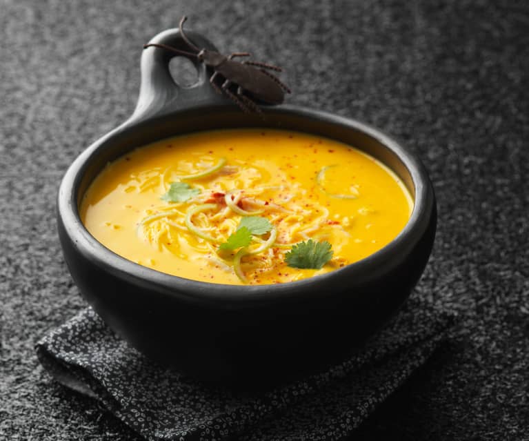 Recette Soupe de courge, carottes, coco, colombo - La cuisine