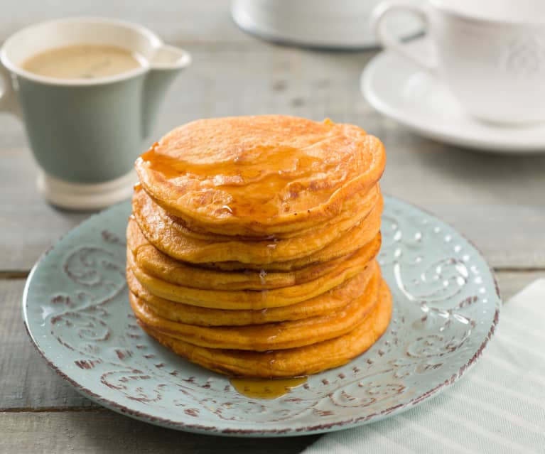 Tortitas de batata de Luisiana (sweet potato pancakes)