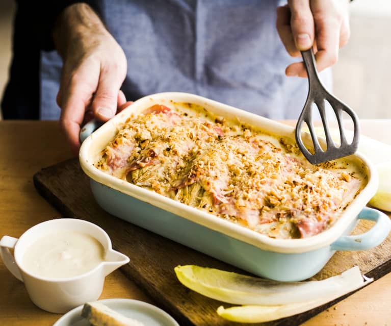 Recette Endives au jambon gratinées