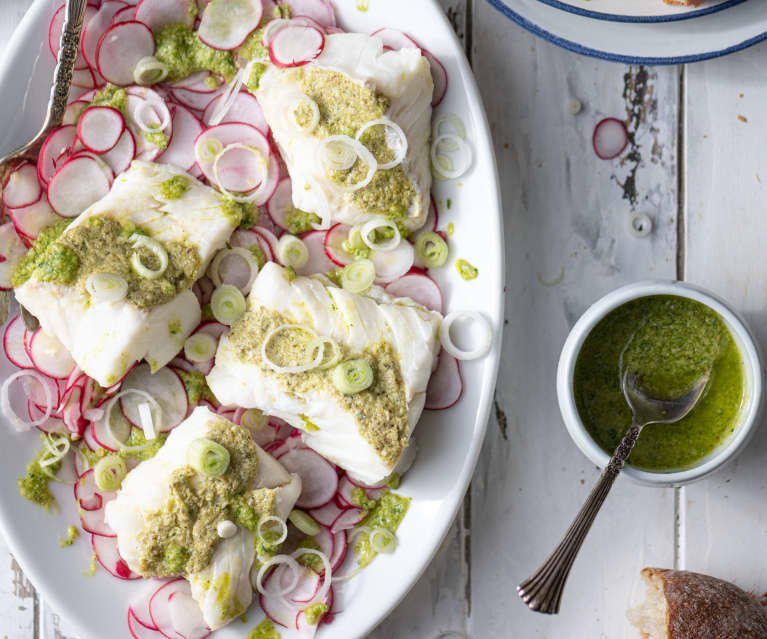 Radish Carpaccio with Cod (TM6)