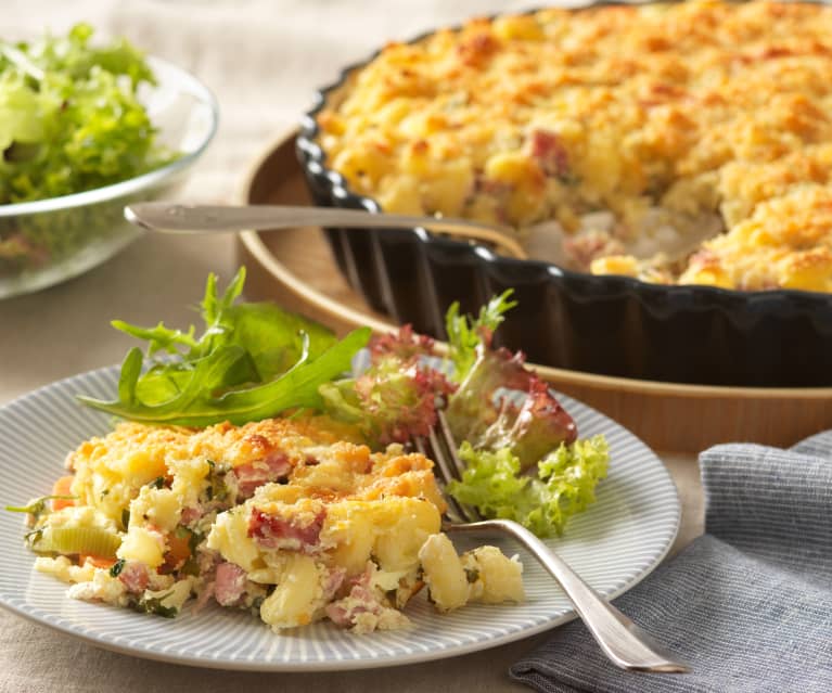 Cremige Schinkennudeln überbacken