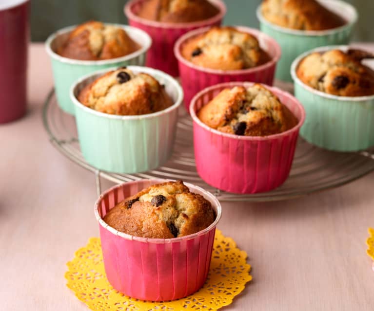 Banana og súkkulaðimuffins 