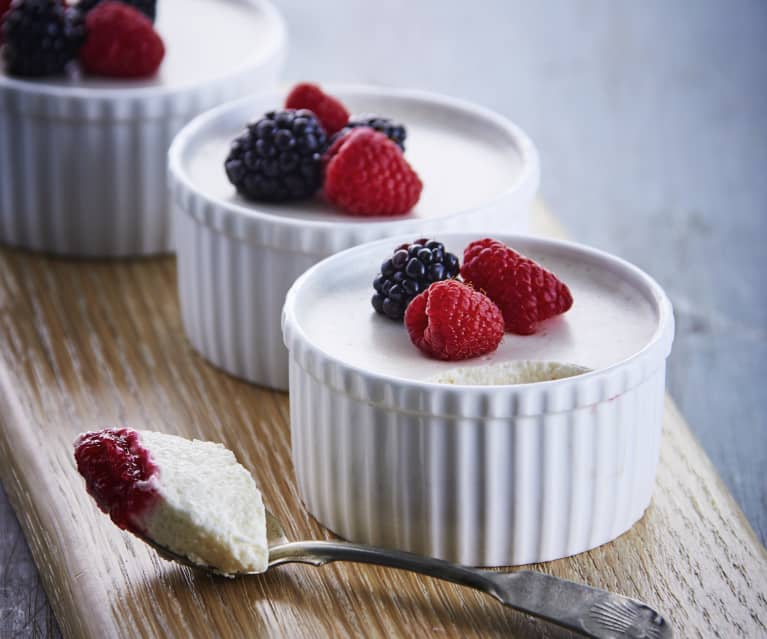 Lime Yogurt Berry Mousse