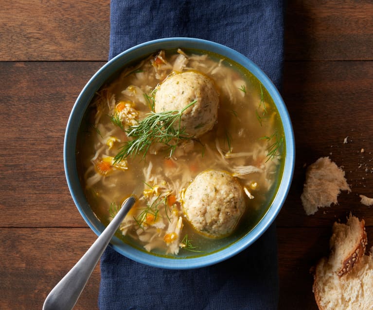 Chicken-Stuffed Matzo Balls Recipe