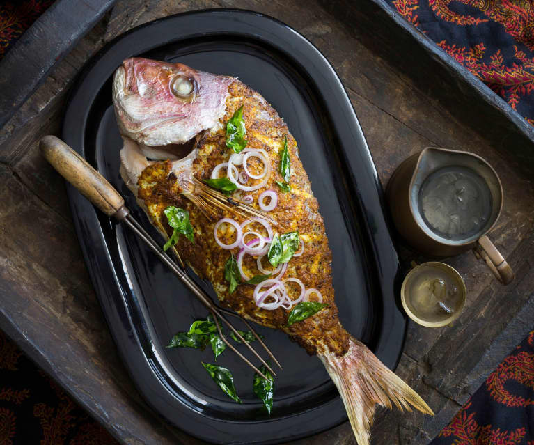 Baked masala fish