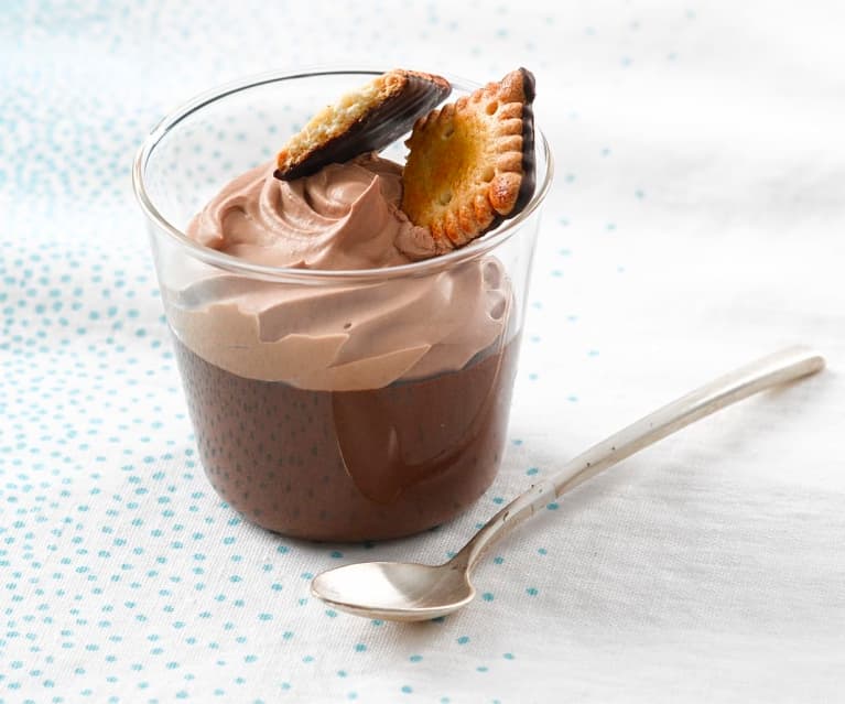 Mousse chocolat noir-caramel Mousse chocolat noir-caramel