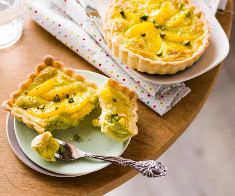 Tarte aux abricots secs et pistaches - Recette