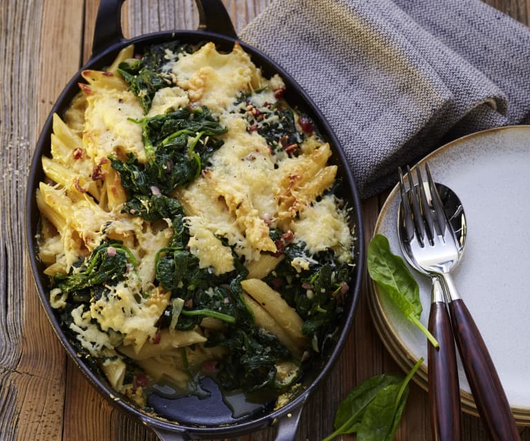 Pasta Auflauf mit Spinat Pasta Auflauf mit Spinat