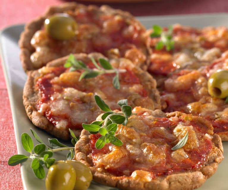 Mini-Pizzas aus Quark-Öl-Teig - Cookidoo® – la plataforma de recetas ...