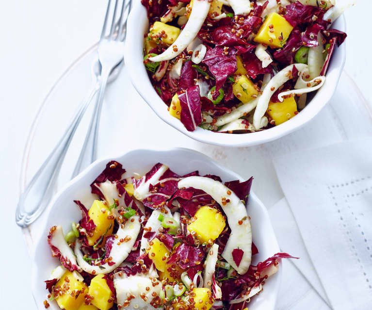 Mango-Radicchio-Salat mit Quinoa