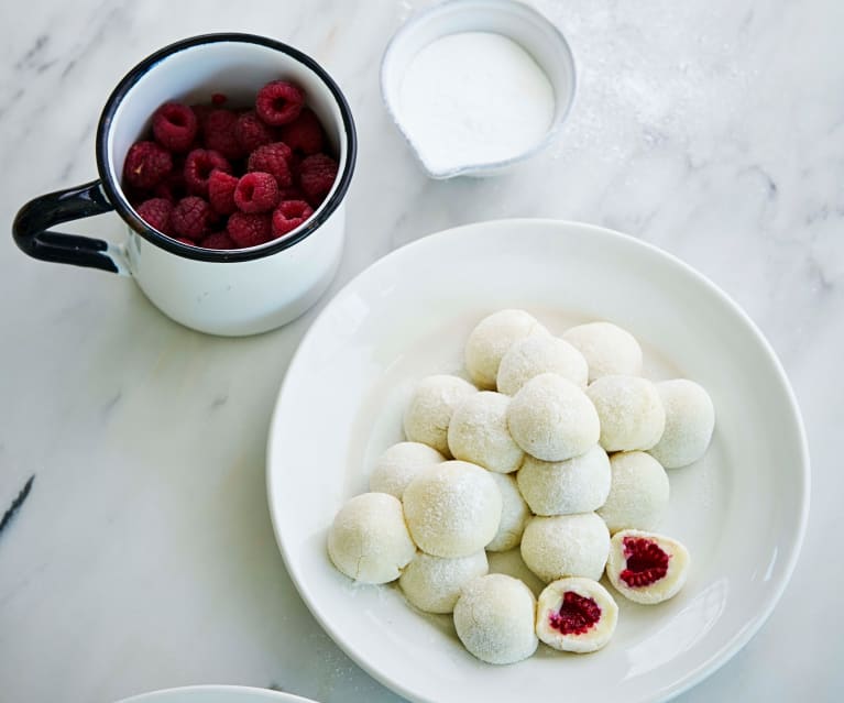 Brigadeiros de framboesa