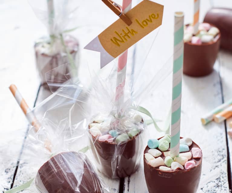 Boule de Noël pour chocolat chaud 