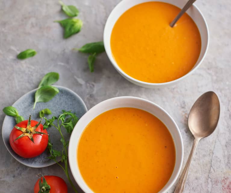 Potage velouté à la tomate 