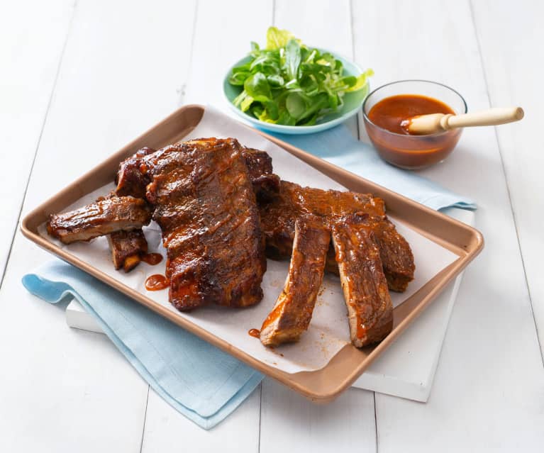 Bourbon pork ribs