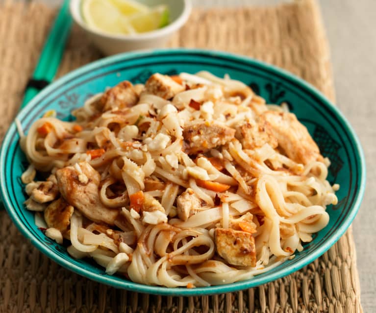 Pad Thai mit Poulet