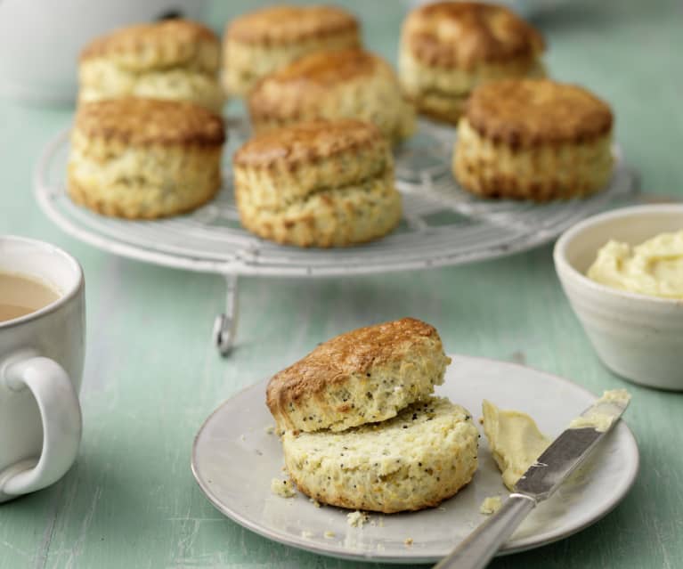 Clementine and Poppy Seed Buttermilk Scones