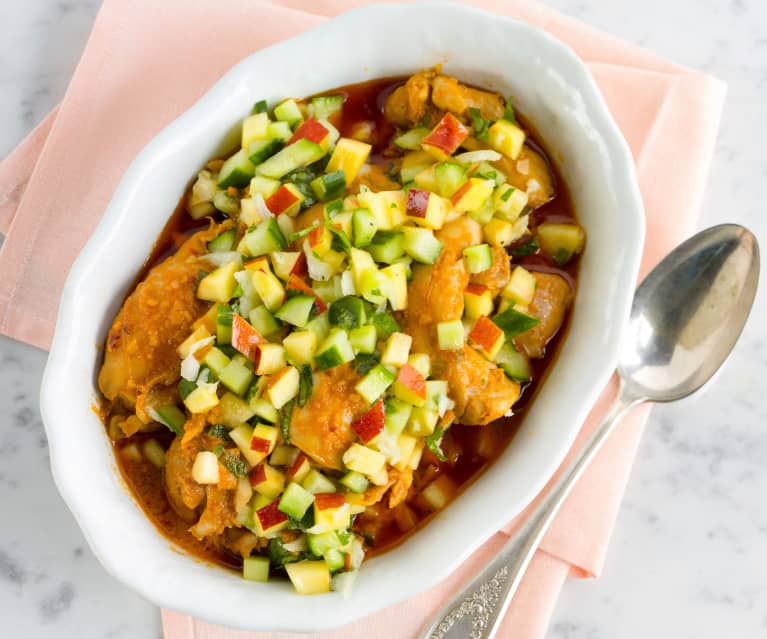 Chicken with Nectarine Salsa