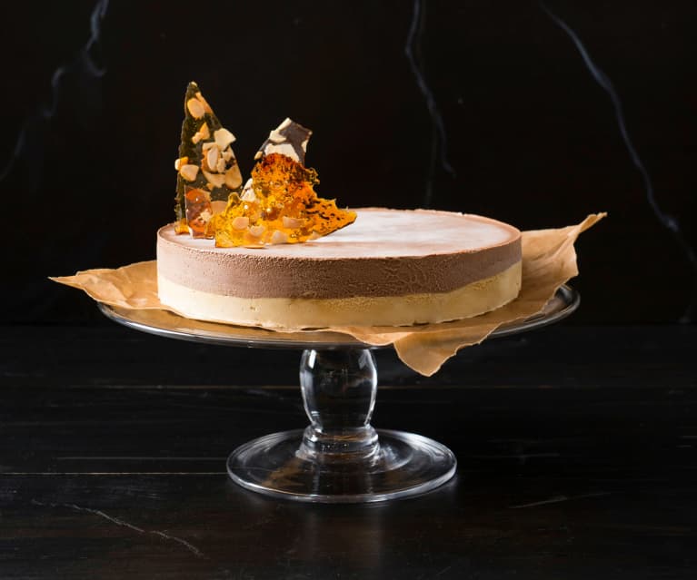 Torta gelato al caffè con caramello allo Champagne