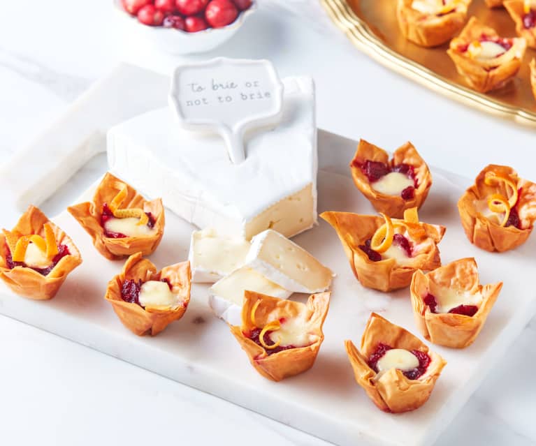 Cranberry Brie Phyllo Cups