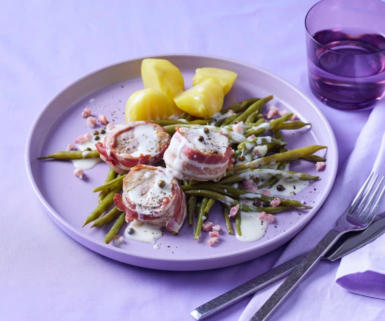 Schweinefilet mit grüner Pfeffersauce