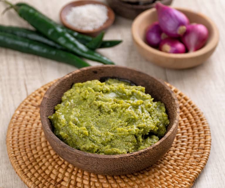 Indonesian green spice paste