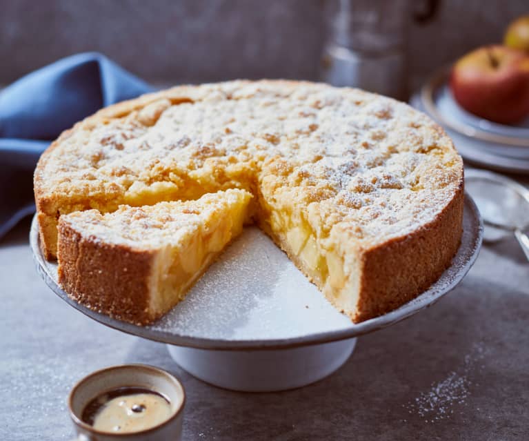 Runder Apfel-Streusel-Kuchen