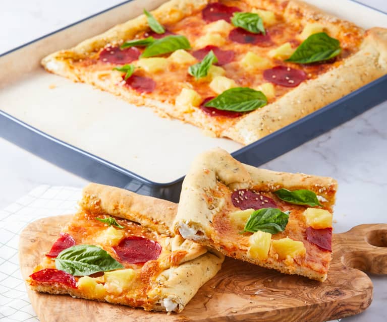 Tranche De Pizza Chaude Avec Du Fromage Extensible Tranche De