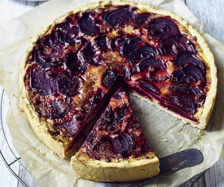 Rote-Bete-Schinken-Tarte