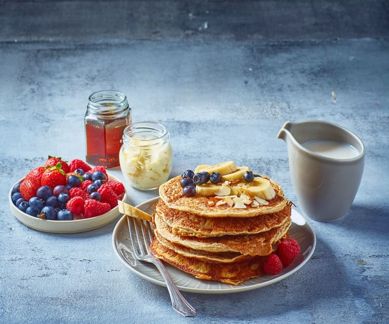 Pancakes Proteici alla Mela 3 Ingredienti