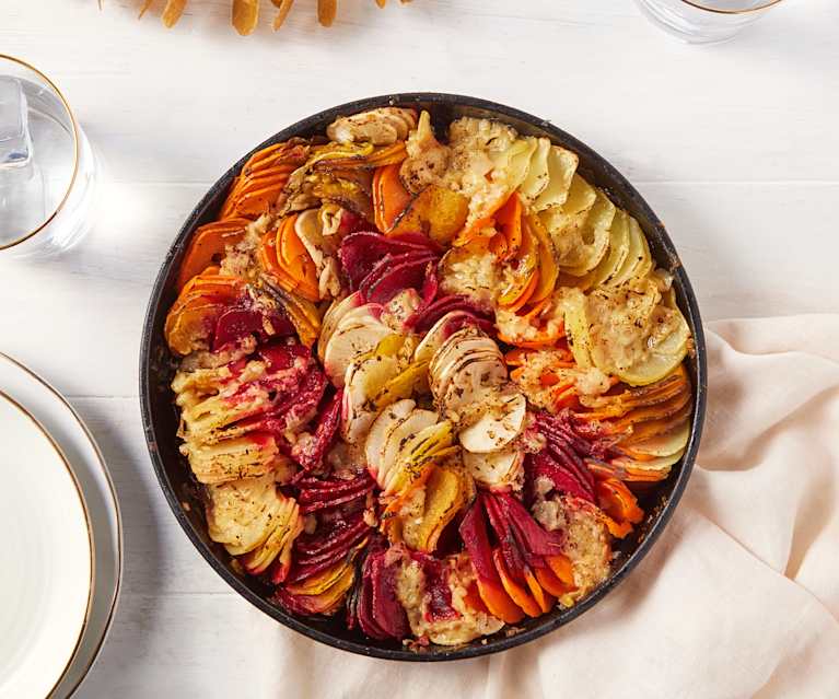 Spiralized Roasted Root Vegetables