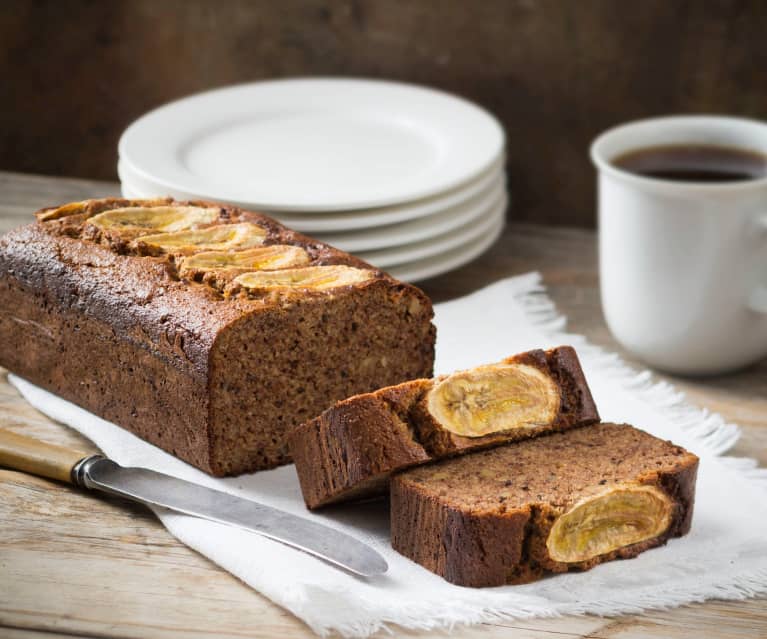 Cinnamon Sugar-Crusted Walnut Banana Bread - Fuss Free Cooking