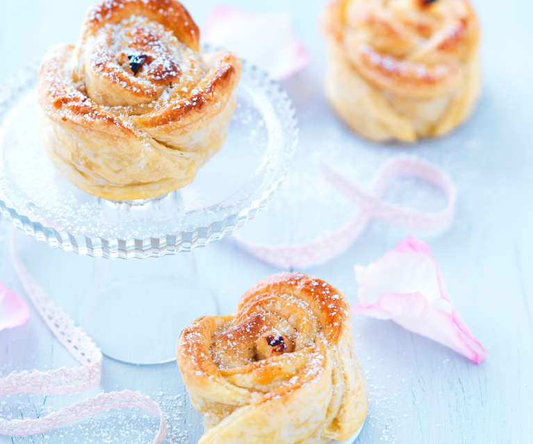 Fleur en pâte feuilletée