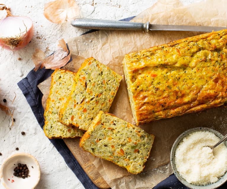 Pastel de zanahoria y brócoli