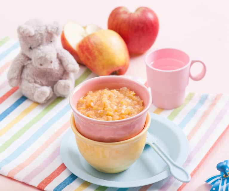 Soczewica z ryżem i jabłkiem (dla dzieci)