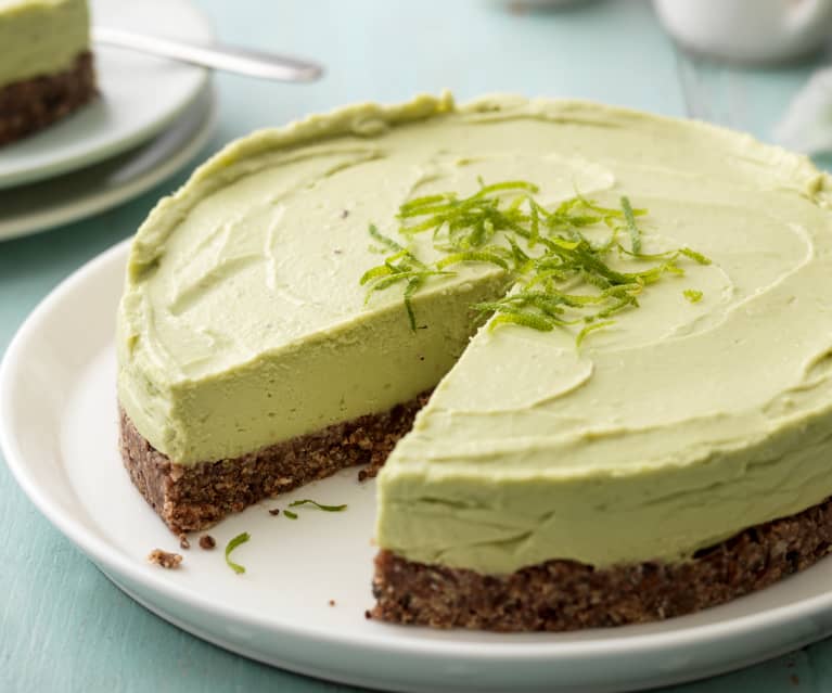 Avocado limoen cheesecake (zonder toegevoegde suiker)