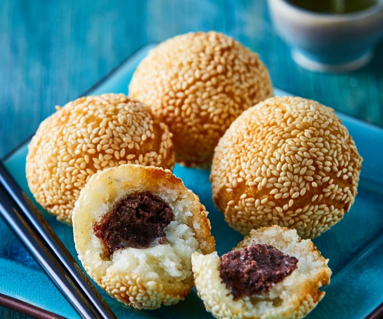 Banh cam (bolitas de ajonjolí rellenas) - Cookidoo® – la plataforma de  recetas oficial de Thermomix®