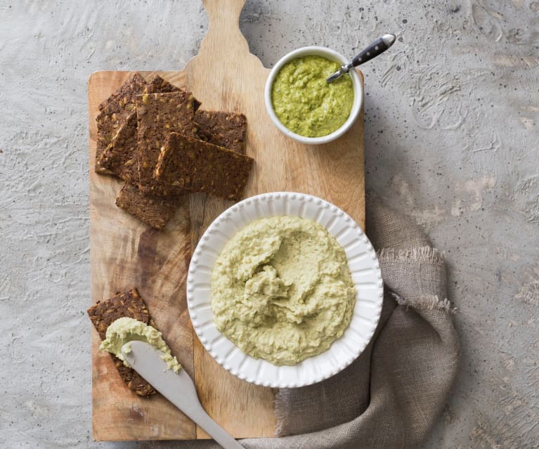 White bean dip with chimichurri