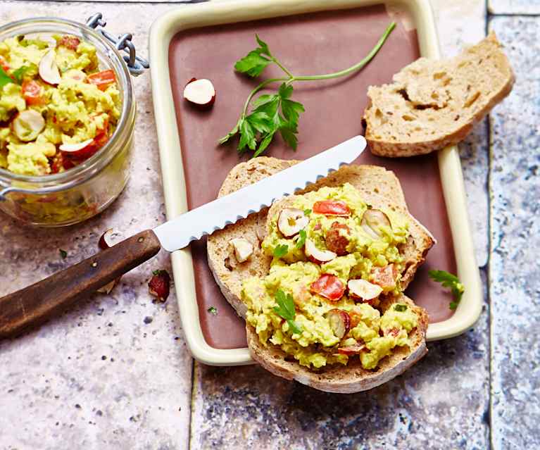 Tartinade fondante et craquante aux courgettes