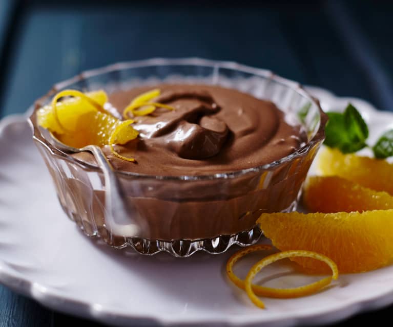 Mousse al cioccolato e arancia (senza glutine)