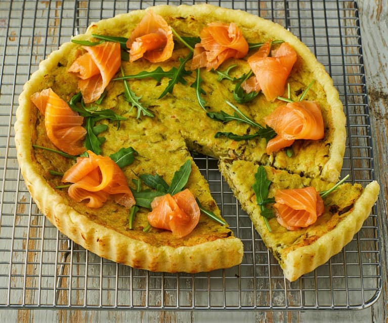 Quiche salmone e rucola