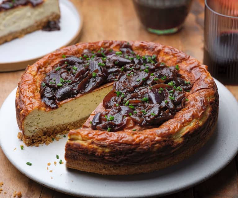 Savoury Cheesecake with Caramelised Onions