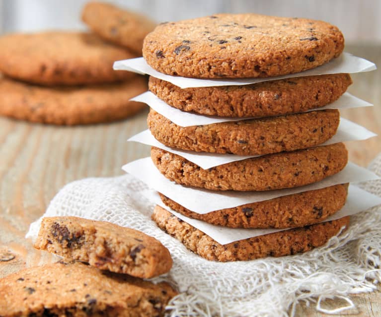 Biscotti veloci di frutta secca e cioccolato (senza zucchero)