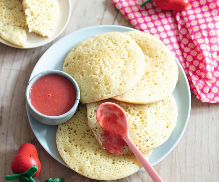 Crêpes mille trous et coulis de fraises - Cookidoo® – la plataforma de  recetas oficial de Thermomix®