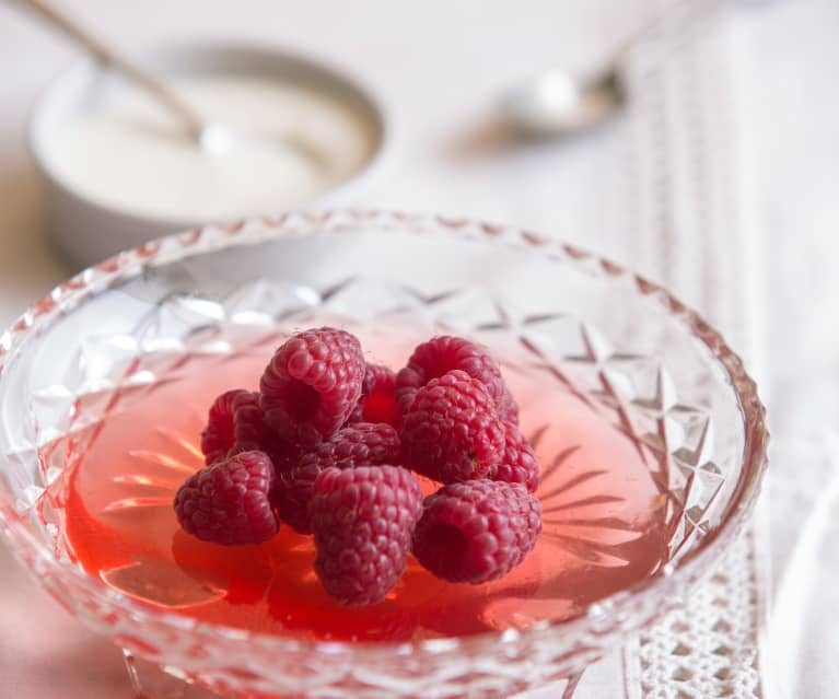 Fresh Raspberry Jelly Mold