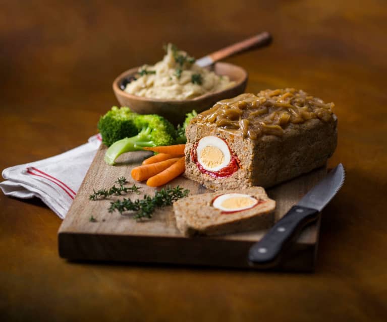 Meatloaf with onion gravy