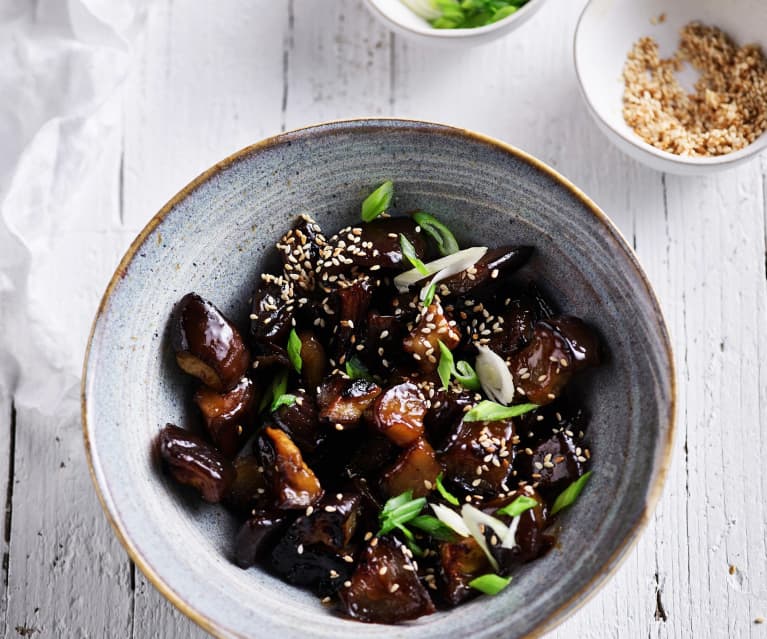 Sous-vide miso aubergine