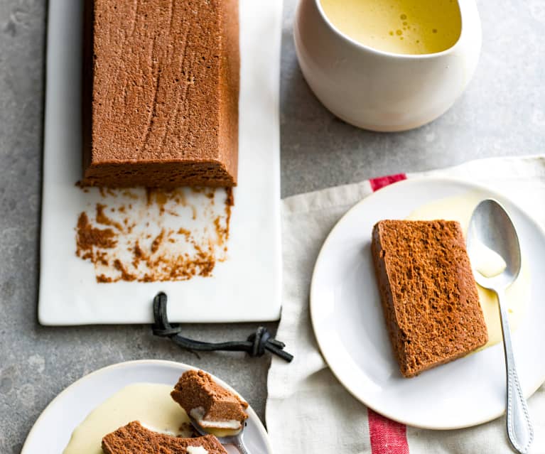 Marquise au chocolat, crème anglaise