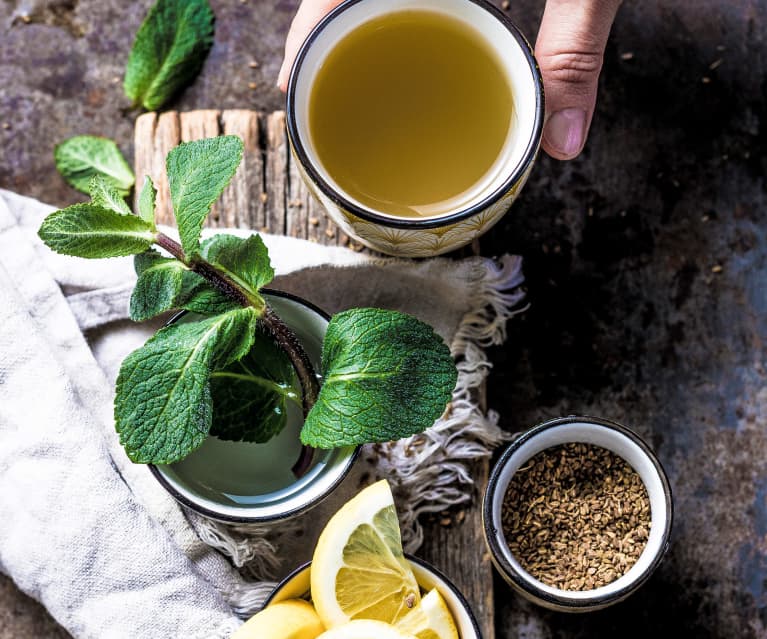 Tisana menta, anice e limone