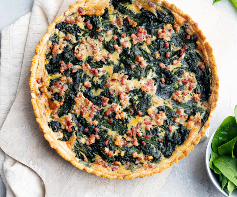 Quiche di spinaci e speck