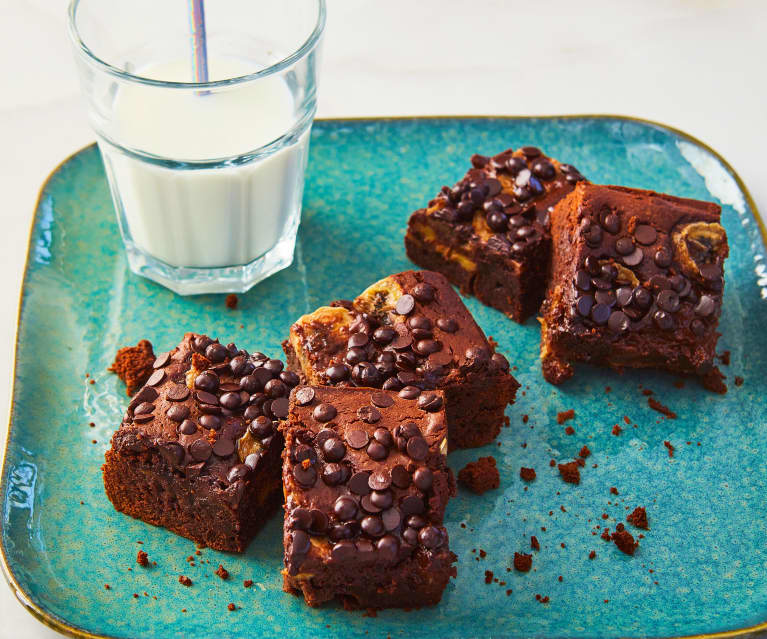 Brownies cioccolato e banane